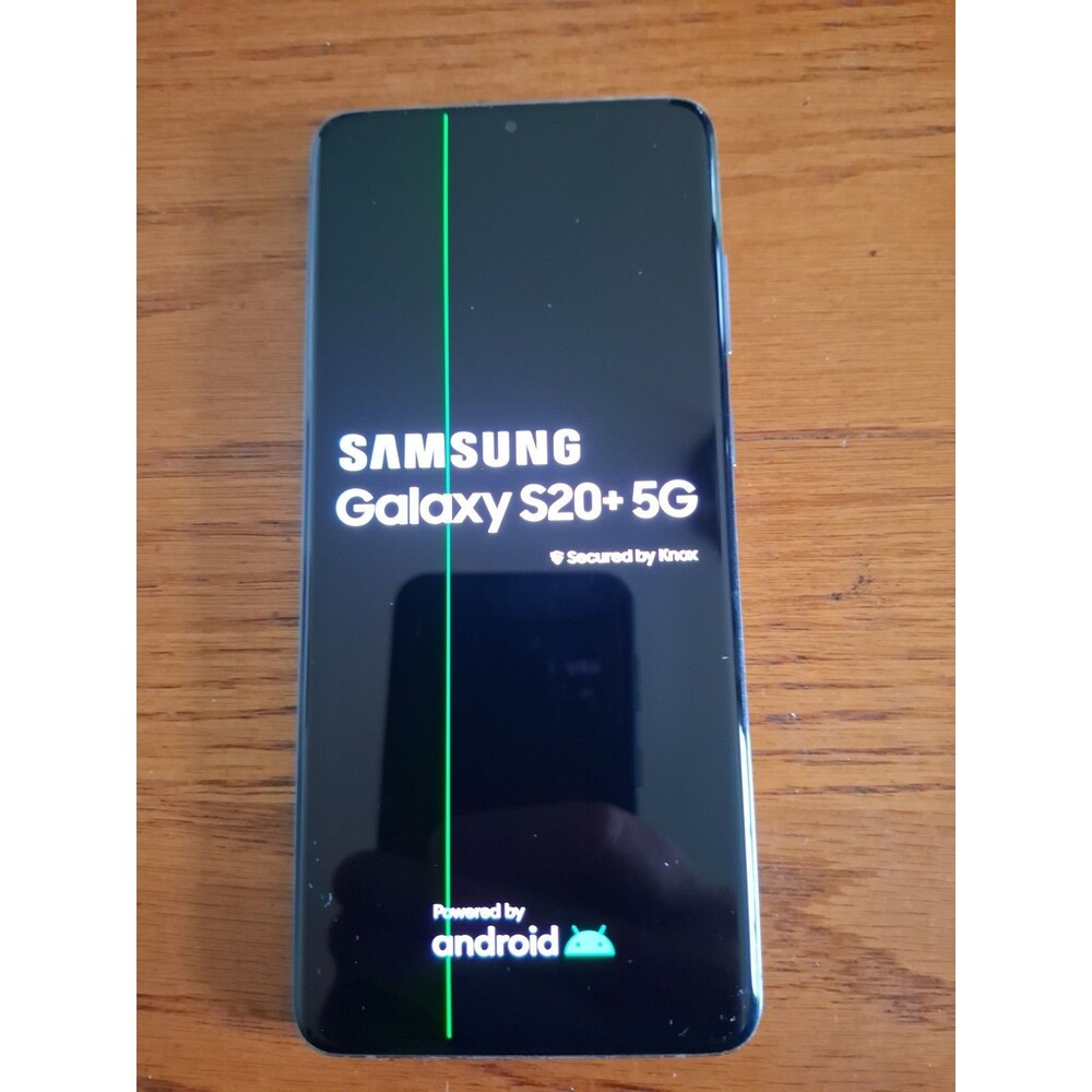 Samsung Galaxy S20+ Plus 5G SM-G986U 128GB Unlocked Smartphone used screen line